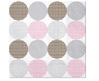 Paw Lunch Napkin 33x33cm Pack of 20 - Dotsy Dots Rosa