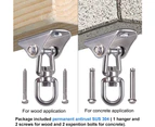 Stainless Steel Swing Hanger Heavy Duty Ceiling Swing Mount Free Swivel Swing Ho