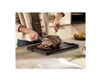 Joseph & Joseph Cut & Carve Plus 47x33cm Multi-Function Chopping Board - Black