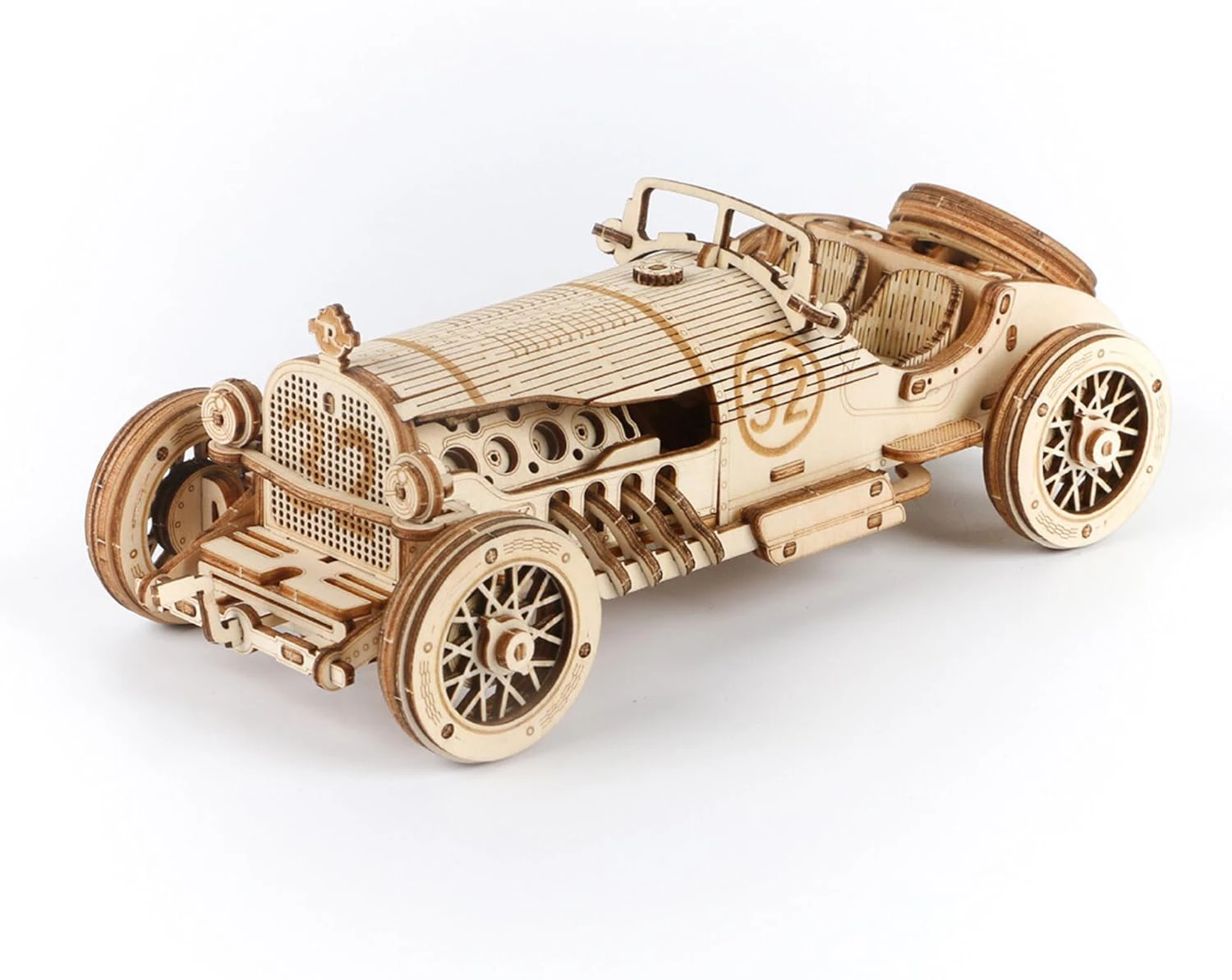 AVITONG 3D Wooden Puzzle, 220 Pieces, Christmas Gift, Mechanical Model Kit (Grand Prix Car)