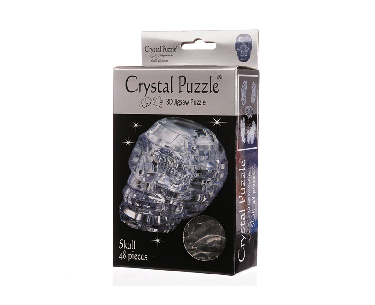 3D Crystal Skull Black 48 Piece Jigsaw Puzzle