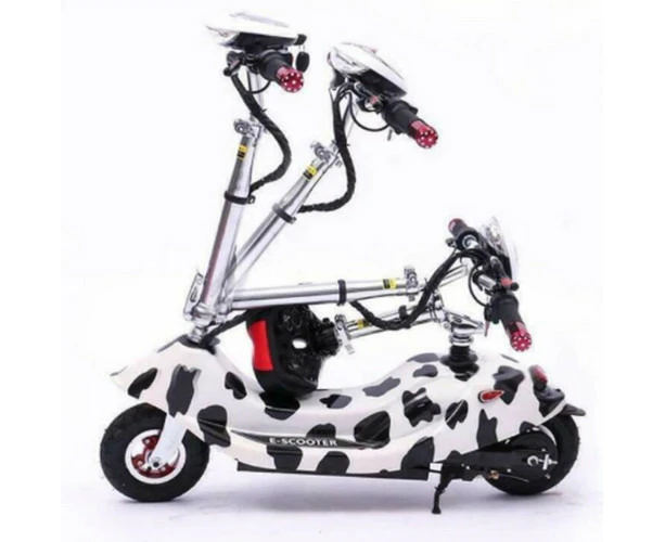 Electric Scooter 600W 35km/h Motor 8 inch Foldable Portable Commuter Bike Black