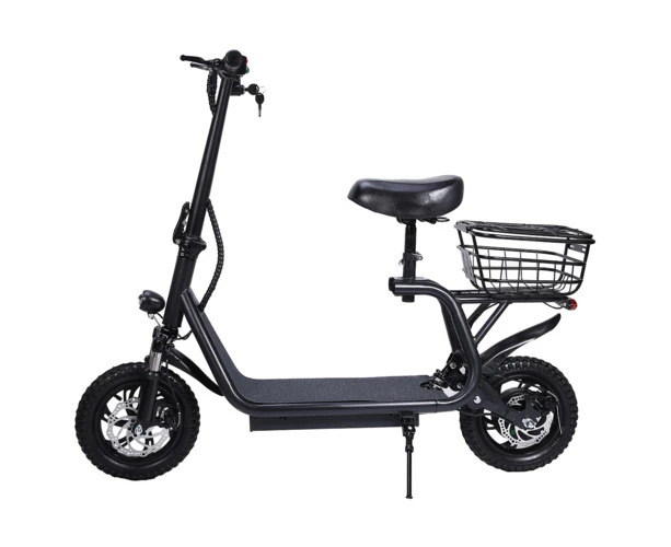 1200W Electric Scooter 50KM/H 12 inch 50km Foldable Travel Adult Bike w/Seat