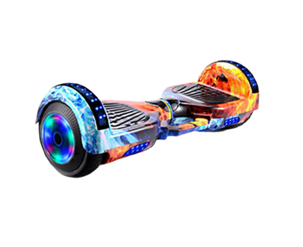 Electric Hoverboard Bluetooth Speaker Portable LED Self Balancing Scooter Yellow