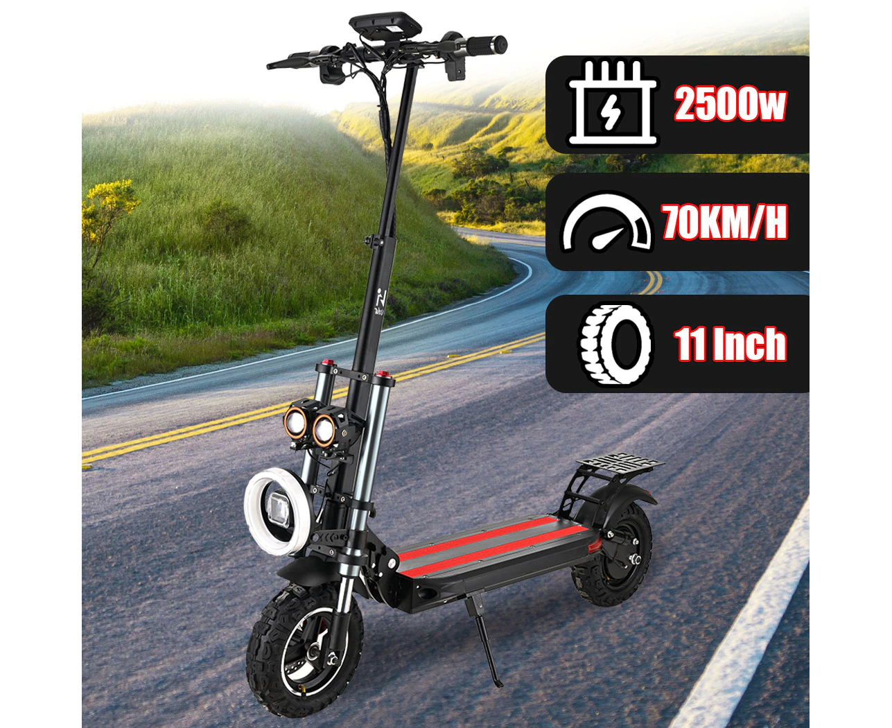 Electric Scooter Portable 70KM/H Off Road Scooter Foldable 2000W Adult E-Bike