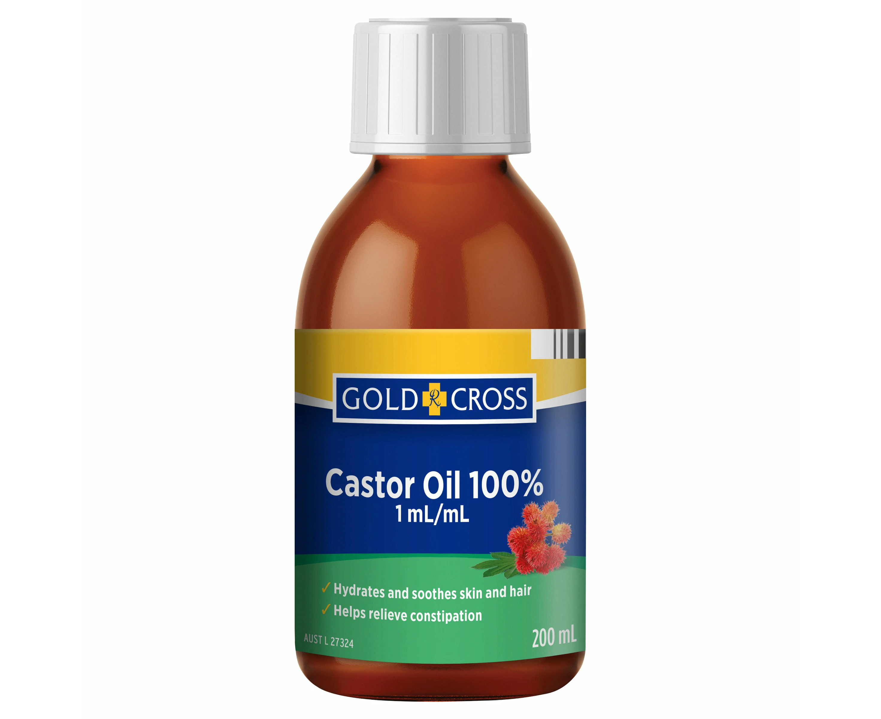 Gold Cross Castor Oil 200ml