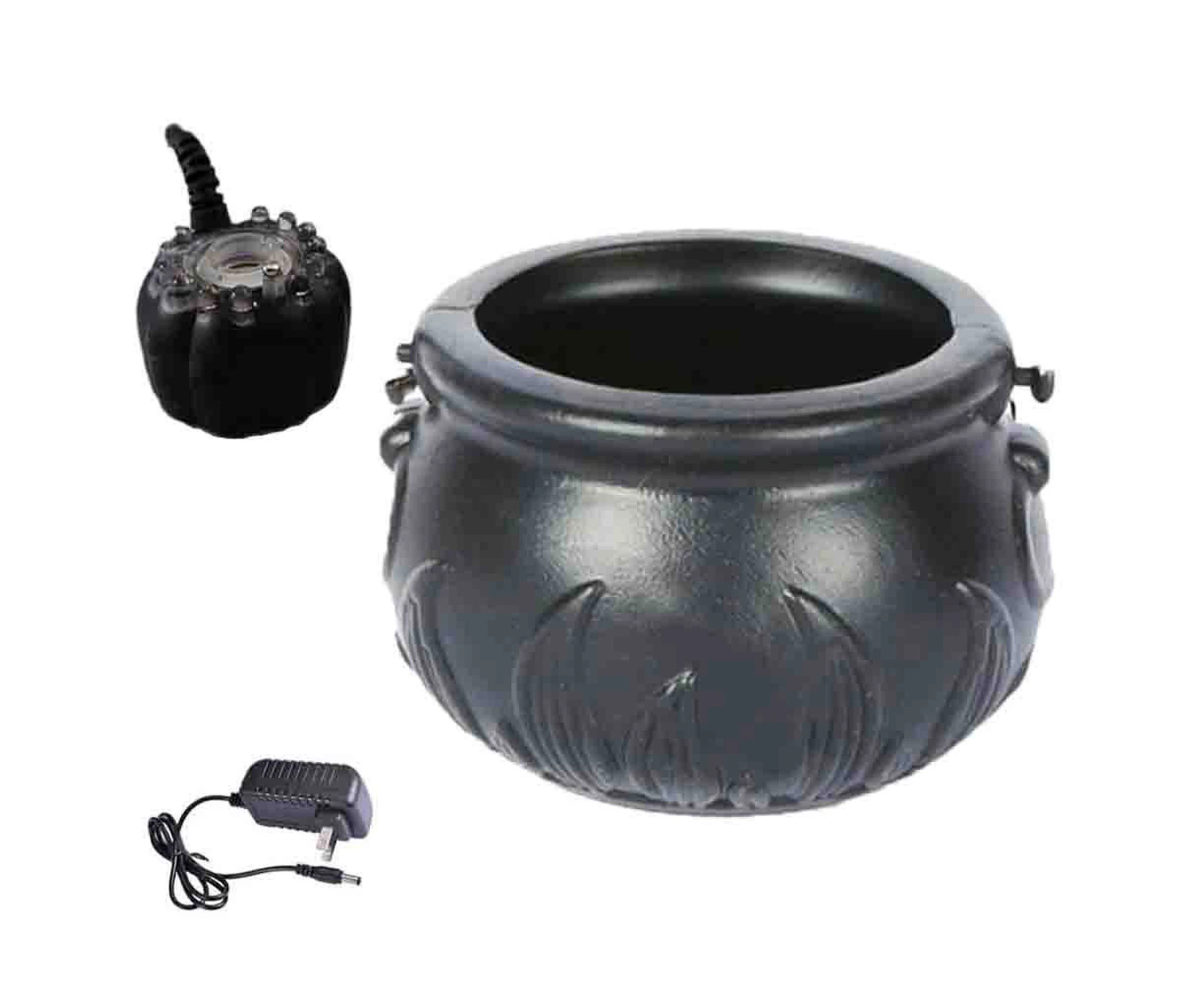 12 LED Halloween Witch Bucket Halloween Cauldron with Mist Maker