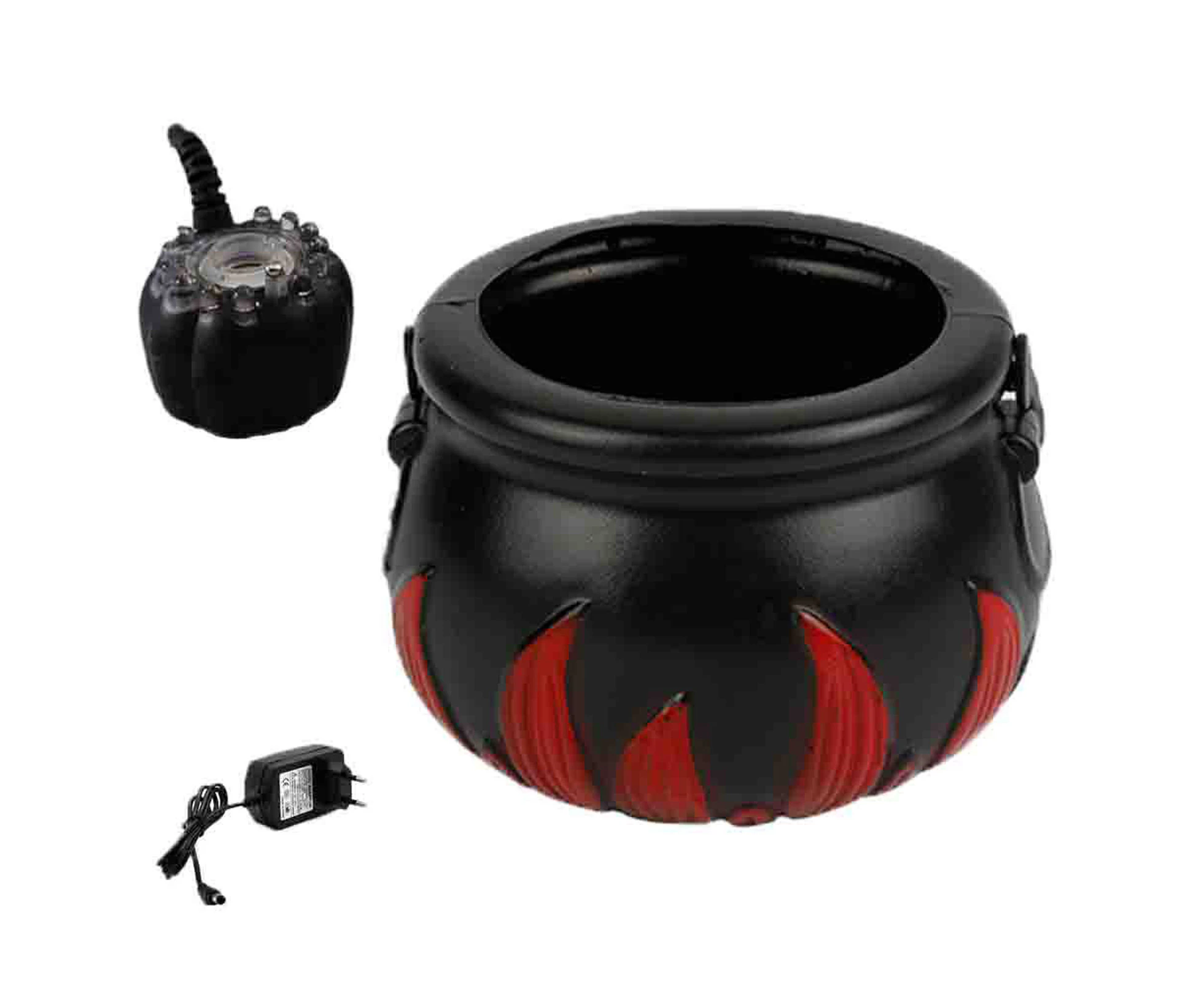 12 LED Halloween Witch Bucket Halloween Cauldron with Mist Maker