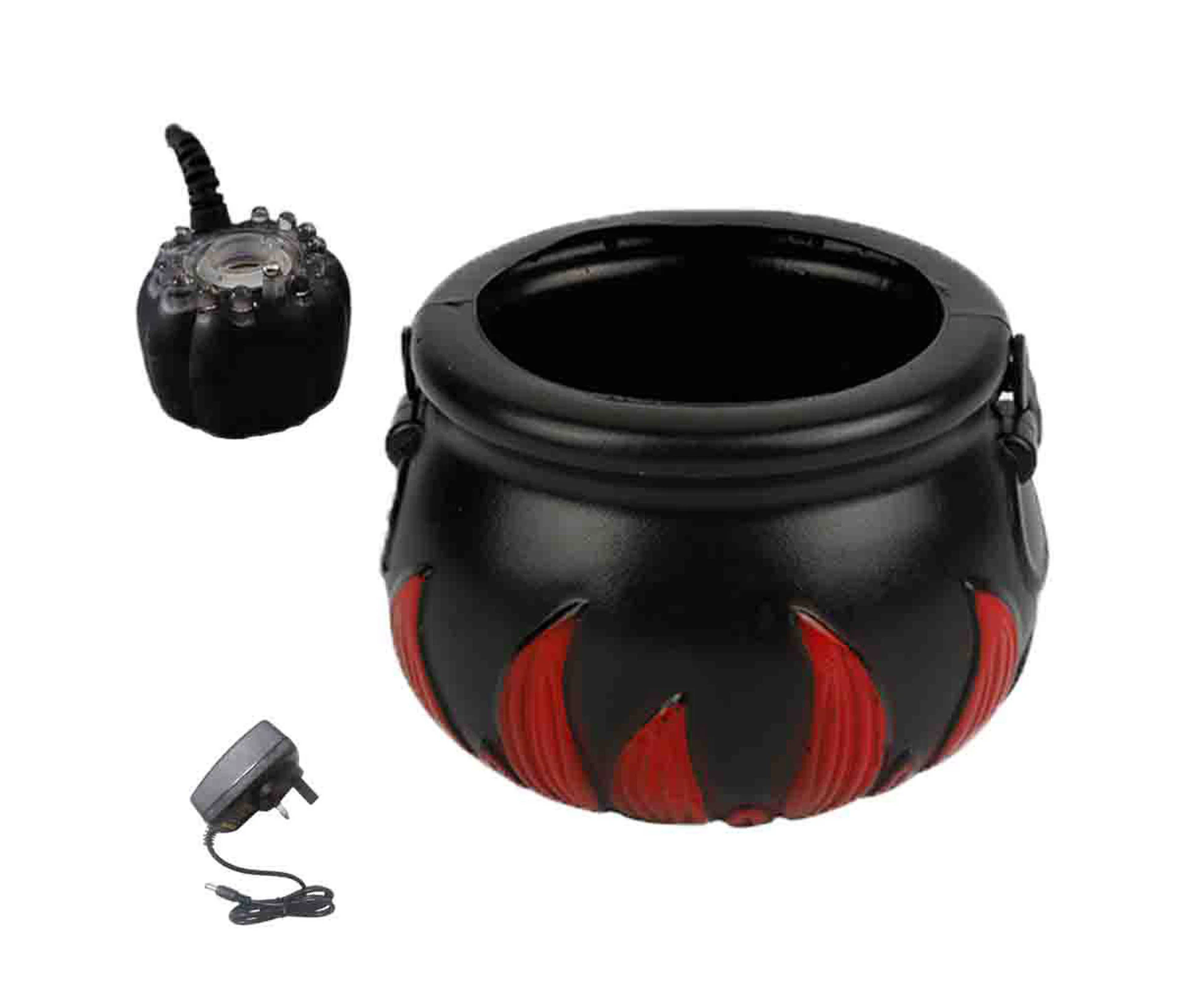 12 LED Halloween Witch Bucket Halloween Cauldron with Mist Maker