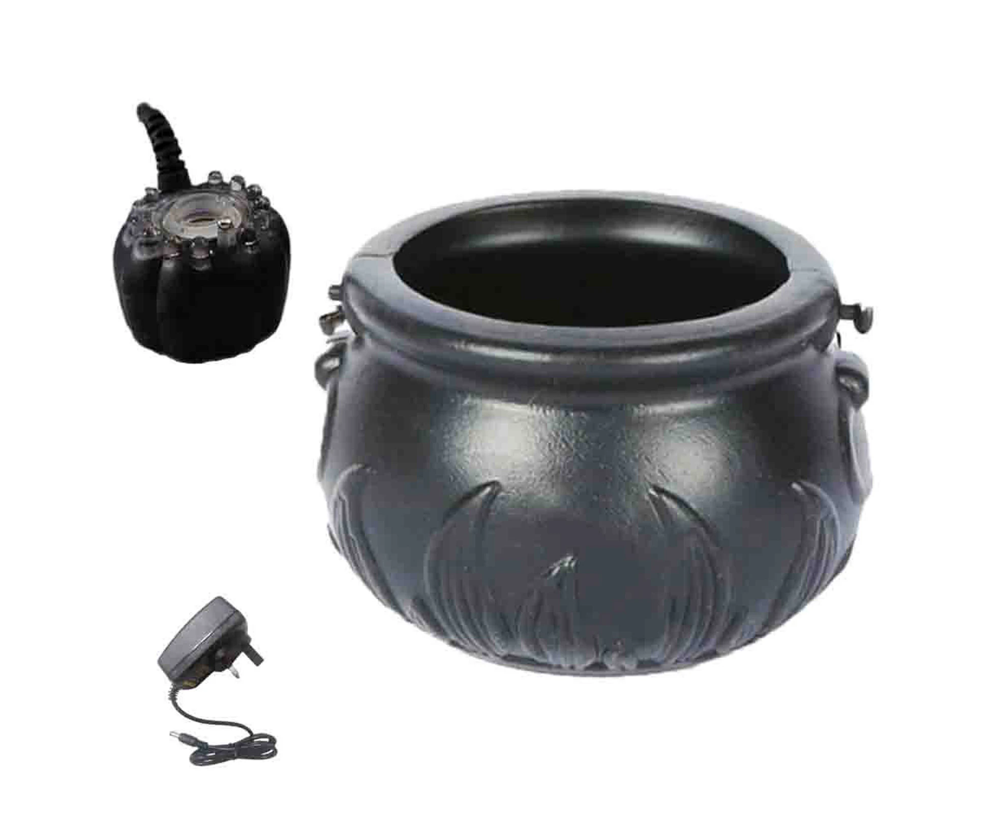 12 LED Halloween Witch Bucket Halloween Cauldron with Mist Maker