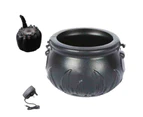 12 LED Halloween Witch Bucket Halloween Cauldron with Mist Maker