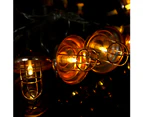 1.5Meters 10LED Bulbs Warm White Rose Gold Cage String Fairy String Light Decor