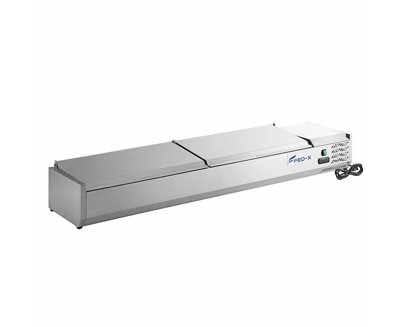 Fed X Salad Bench With Stainless Steel Lids Xvrx2000/380s