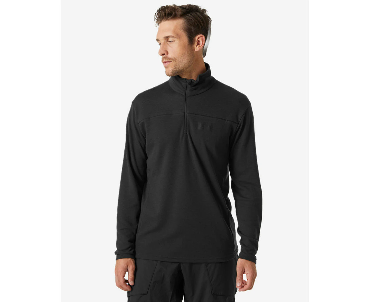 Helly Hansen Mens Hp 1/2 Zip Pullover, Ebony