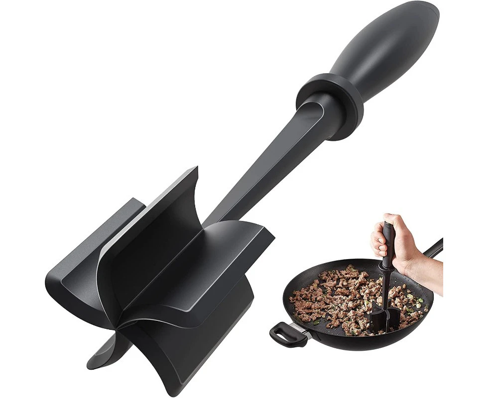 Meat Chopper Premium Heat Resistant Masher and Smasher for Ground Beef Ground Turkey and More Nylon Ground Beef Chopper Tool