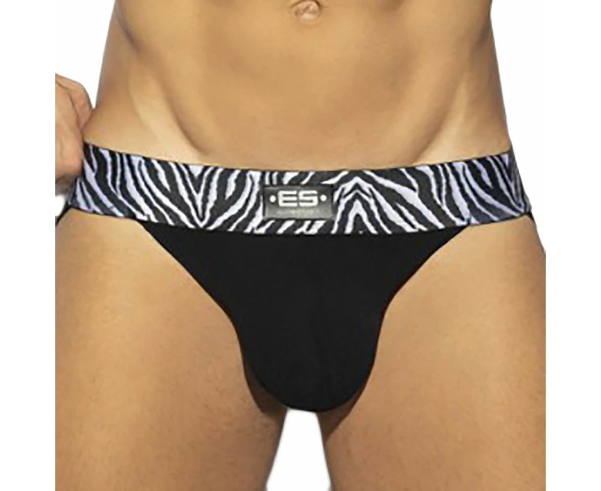 ES Collection Zebra C-Through Bikini UN539 Black