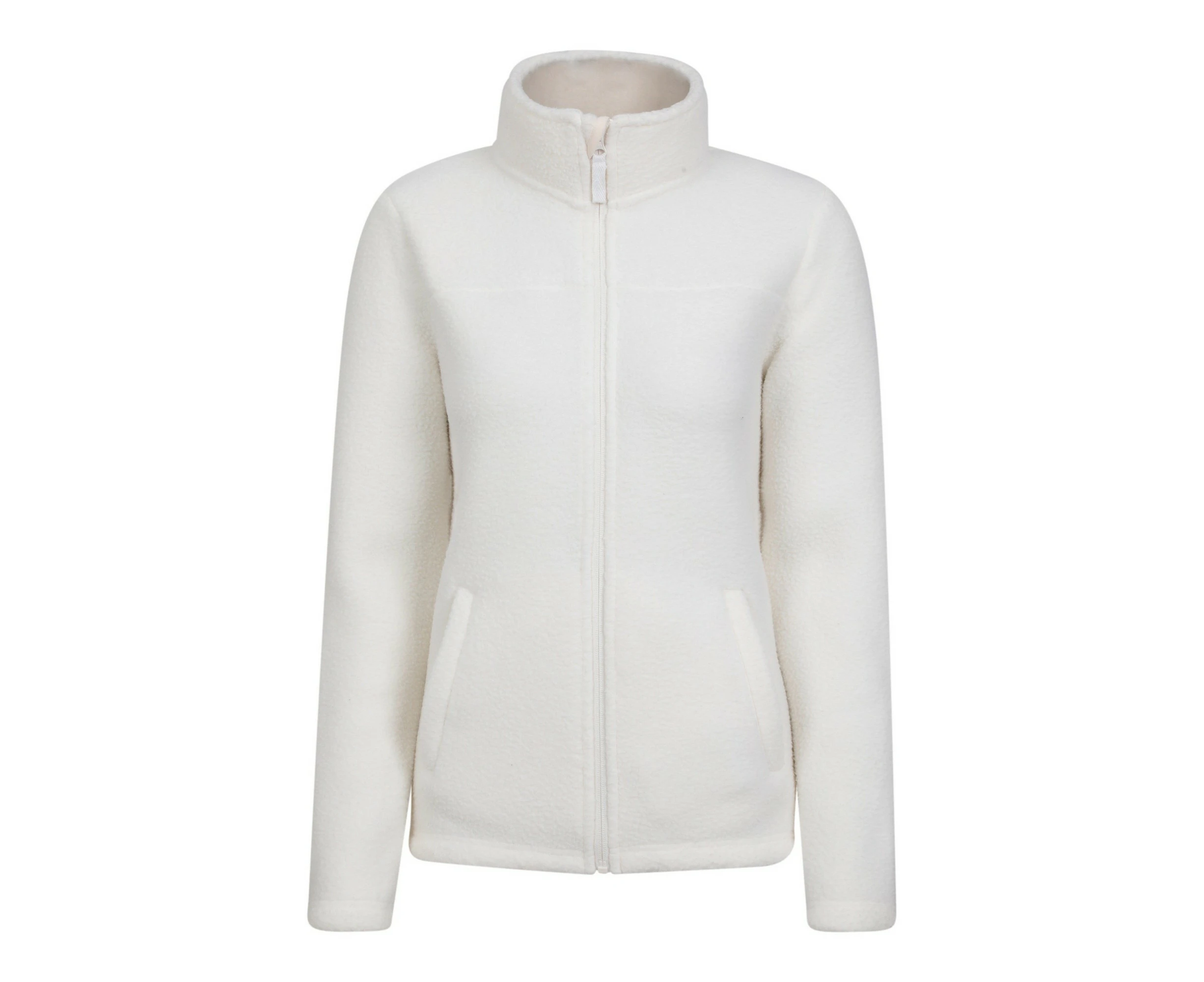 Mountain Warehouse Womens Evie Full Zip Fleece Jacket (Beige) - MW3577