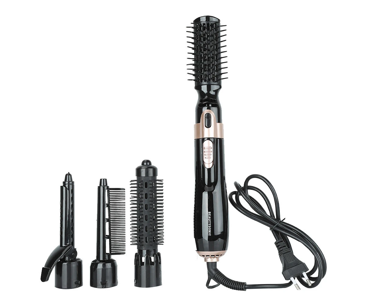 4 In 1 Multifunctional Hair Dryer & Styler Hot Air Comb Straightener Curler