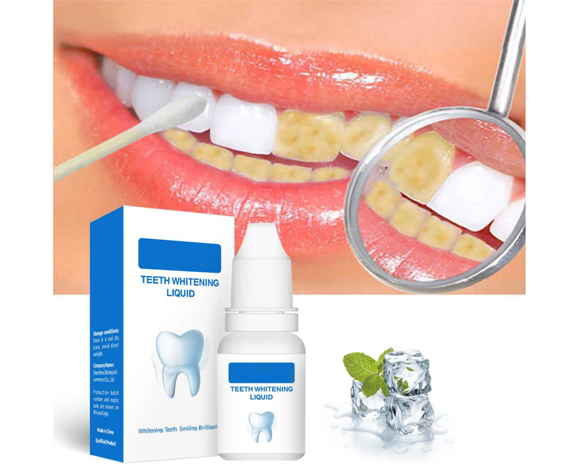 Teeth Whitening Serum Powder Tooth Powder Tooth Cleaning Powder For Coffee Tea Stains Cola