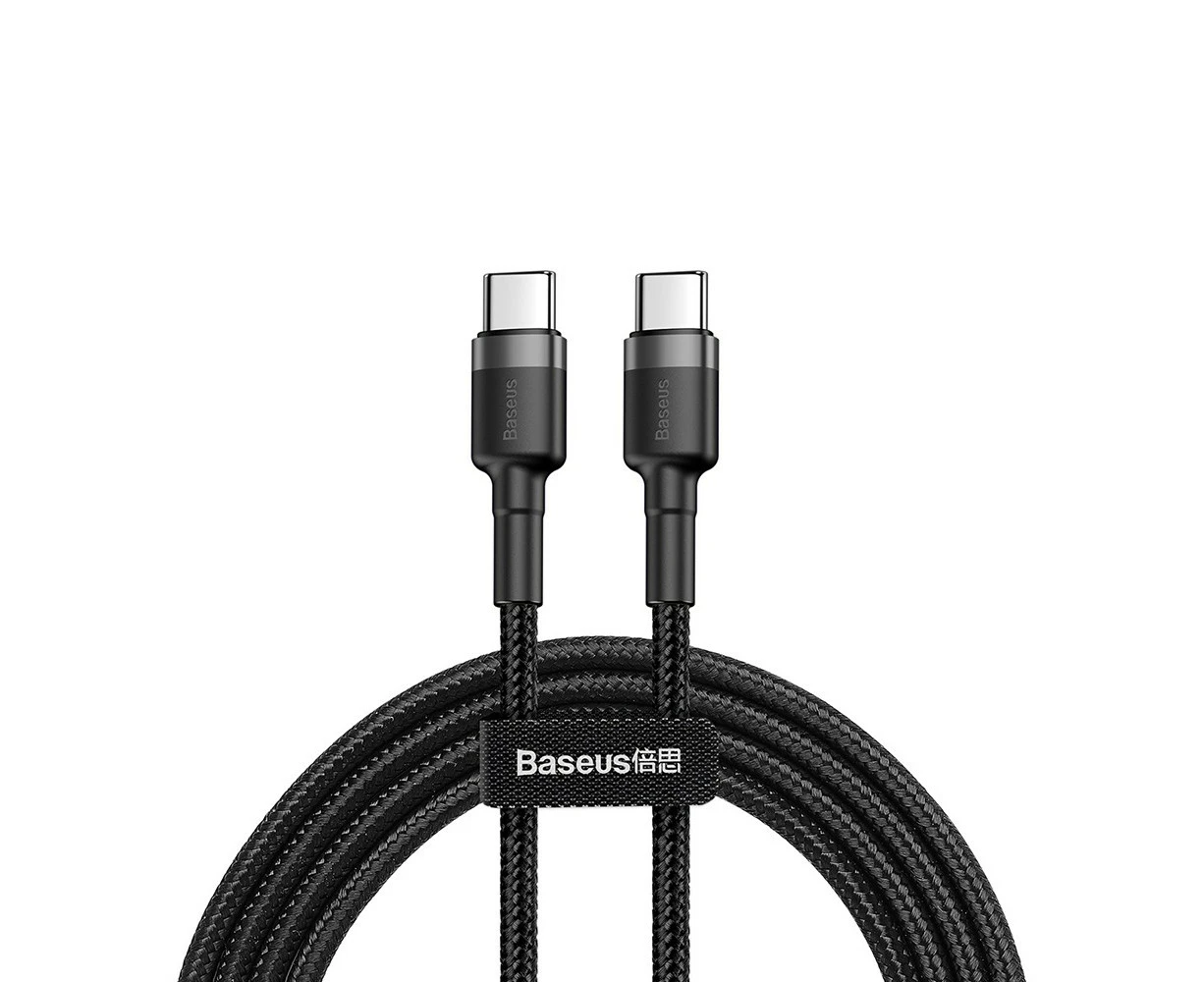 Baseus Cafule USB-C to USB-C Cable 1Meter 60W PD 2.0 Fast Charging  - Black/Grey