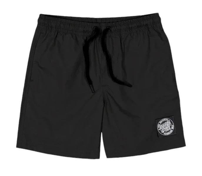 Santa Cruz | Kids MFG Cruzier Solid Elastic Waist Short (Black)