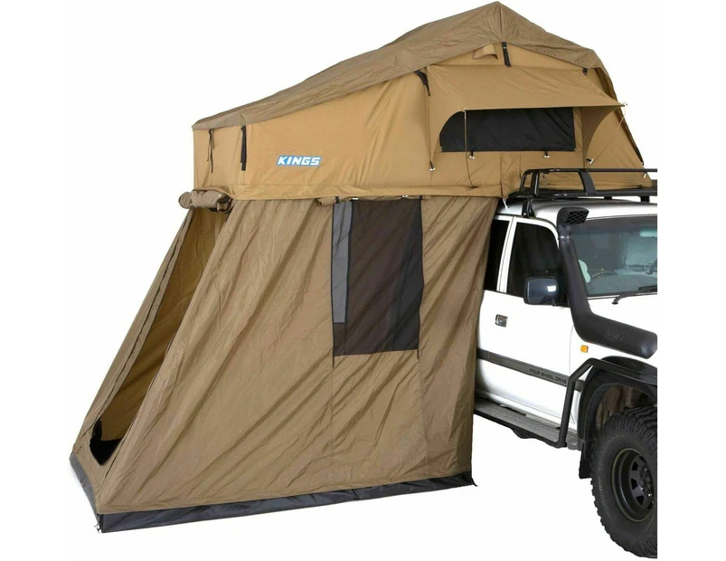 Kings Premium Roof Top Tent with 4Man Annex 4WD Offroad Trailer Camping