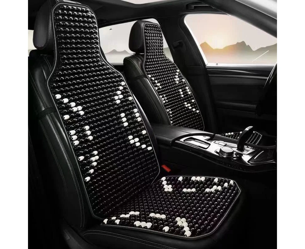 Automotive seat covers for Cars Trucks and SUVs - Breathable Wood Beaded Good for Most Vehicles