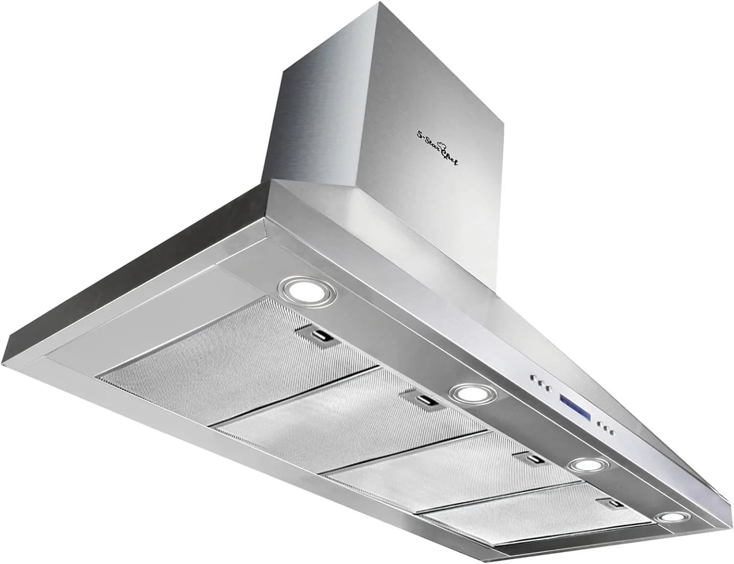 Devanti Range Hood 150cm 1500mm Commercial Rangehood Kitchen Canopy Chimney Wall Mount, Stainless Steel Over Stove Vent, 3 Speed Exhaust Fan Aluminium Filt