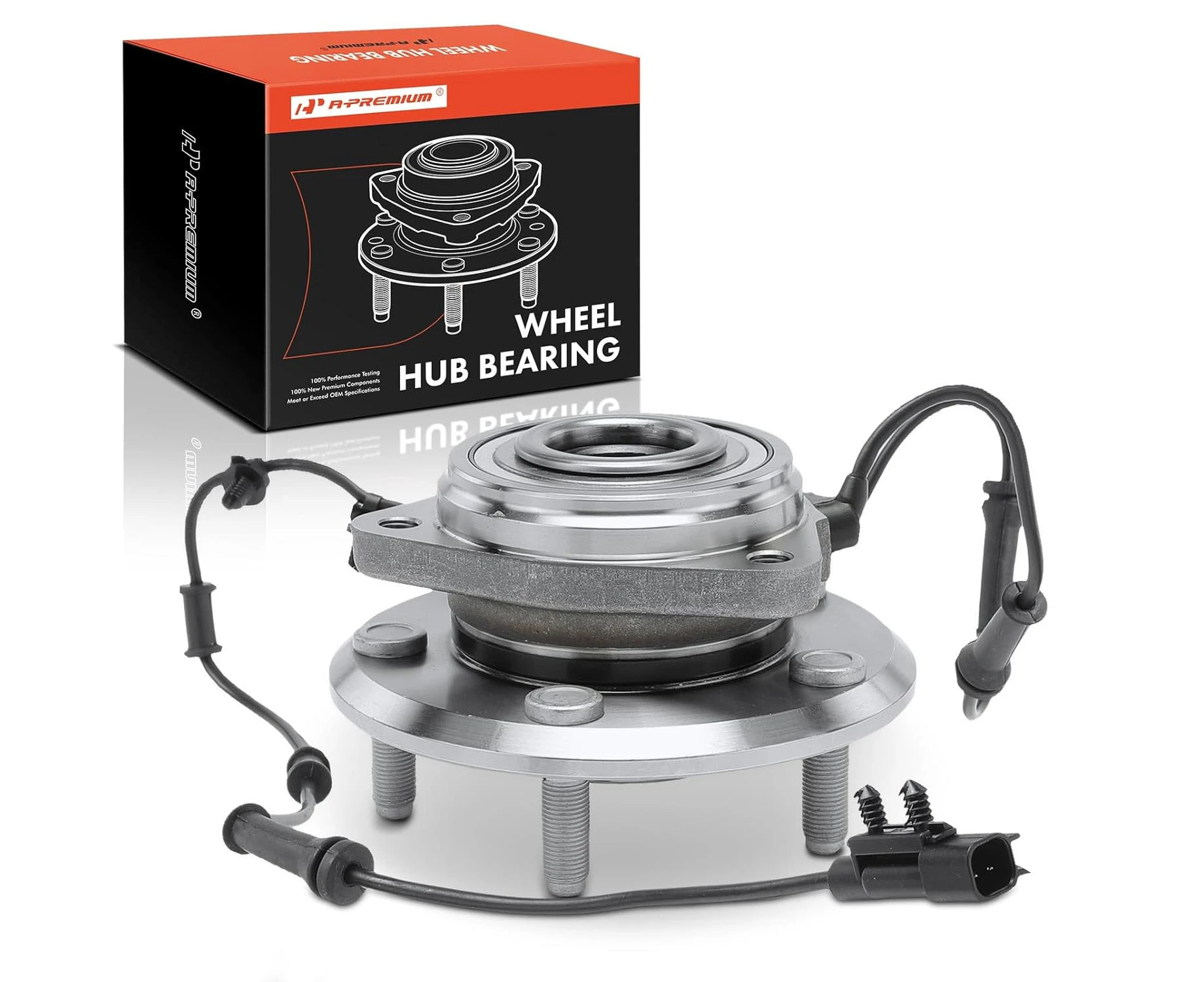 A-Premium Hub Bearing Replacement for Jeep Wrangler JK 2011-2017, 4WD, with ABS Sensor, Front Left or Right