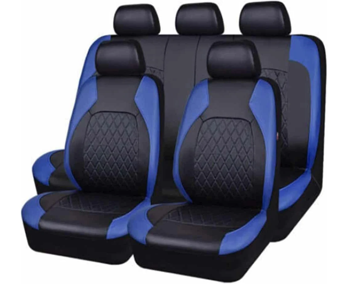 FROON Car Seat Covers Suitable for Mini Cooper R50 R52 R53 R56 R57 R58 F55 F56 F57 Countryman R60 F60 Car Seat Cover Accessories, Black Blue