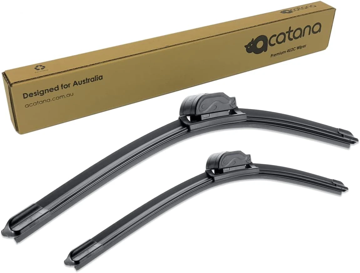 Acatana Aero Wiper Blades suitable for Toyota Land Cruiser Prado 150 Series 2009-2022 Pair 26" + 20" Front Windscreen Replacement Set