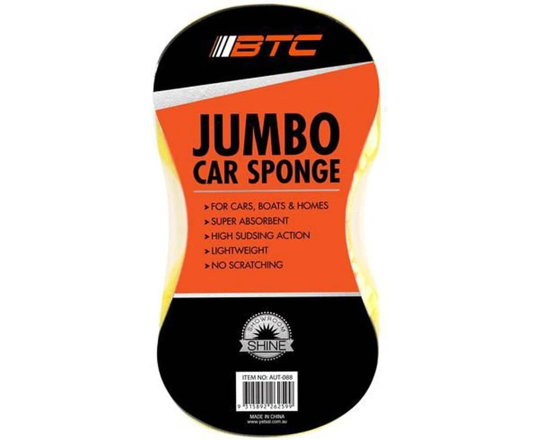 Duramax Jumbo Car Sponge, 22.5 cm x 10.5 cm x 5.5 cm Size