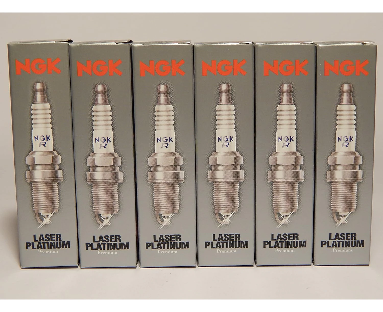 NGK 6pc - Laser Platinum Spark Plugs Stock 4288 Nickel Core Tip Standard 0.032in PLKR7A