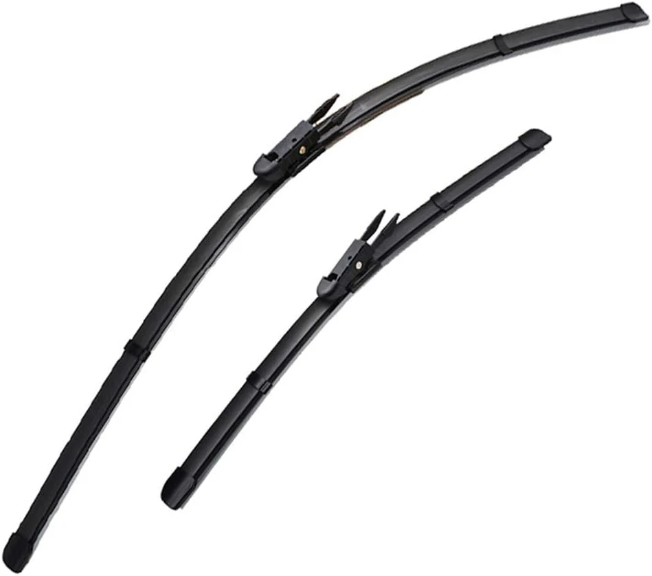 XUKEY 2Pcs Front Windscreen Flat Wiper Blades for Holden Commodore VE VF Caprice WM WN Barina 26''+15'' Fits Pinch Tab Wiper Arm