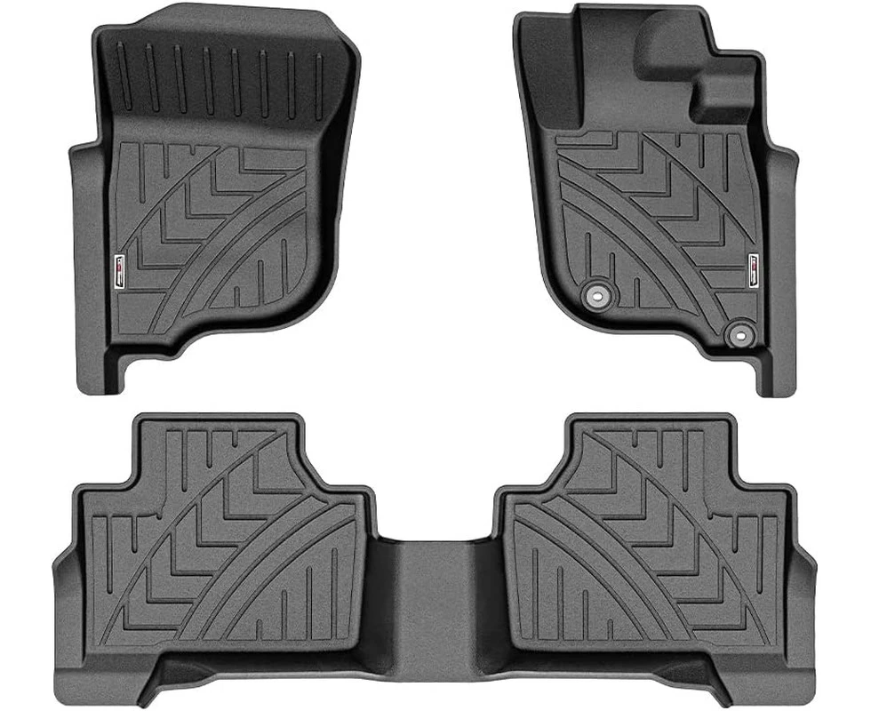 KIWI MASTER Car Floor Mat Fit for Pajero Sport 2015-2023 - 3D TPE Anti-Slip Floor Mats Front & Rear Liner Waterproof, All Weather Protection