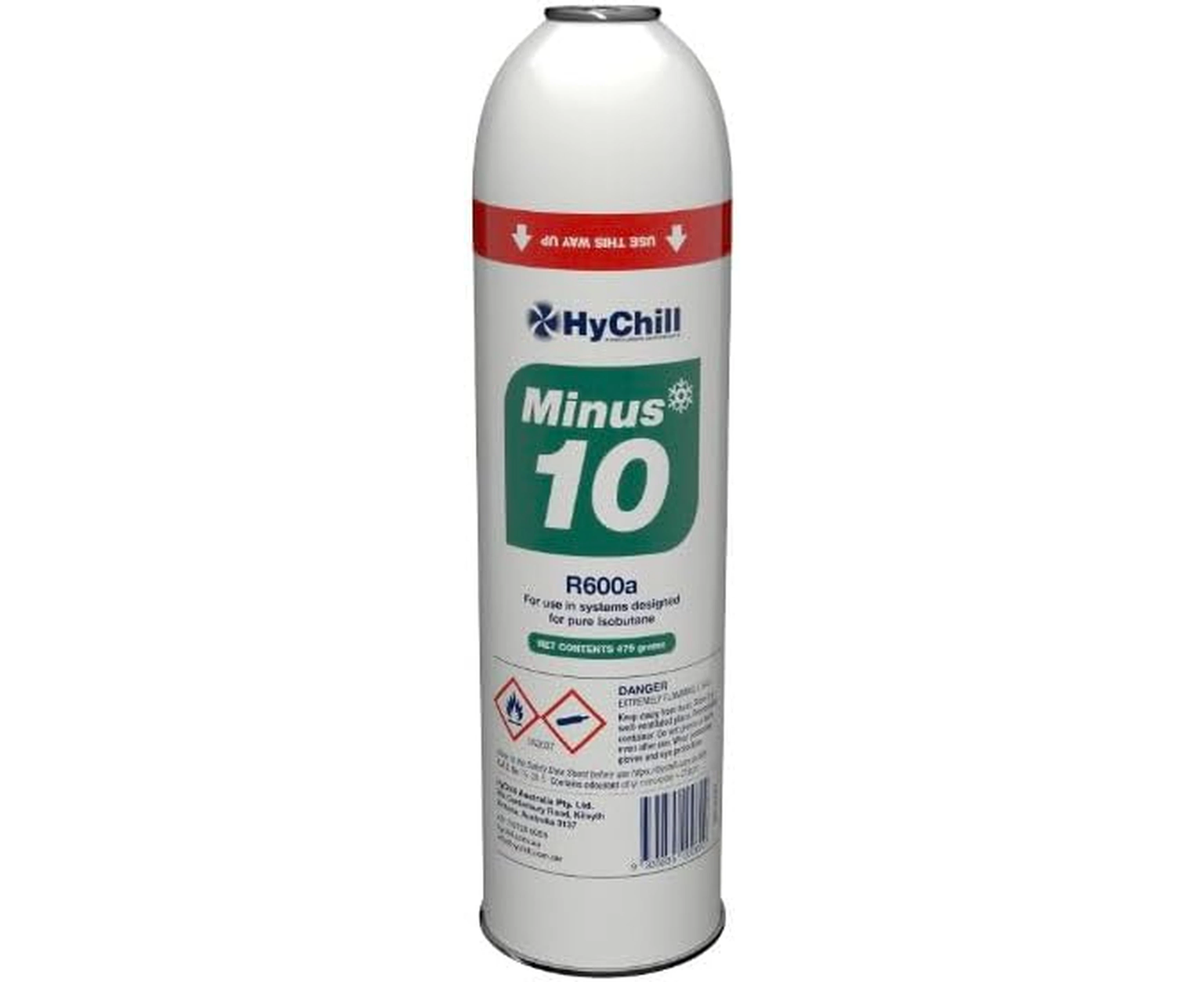 HYCHILL Minus 10 (R600a) Low GWP Hydrocarbon Refrigerant 475g can