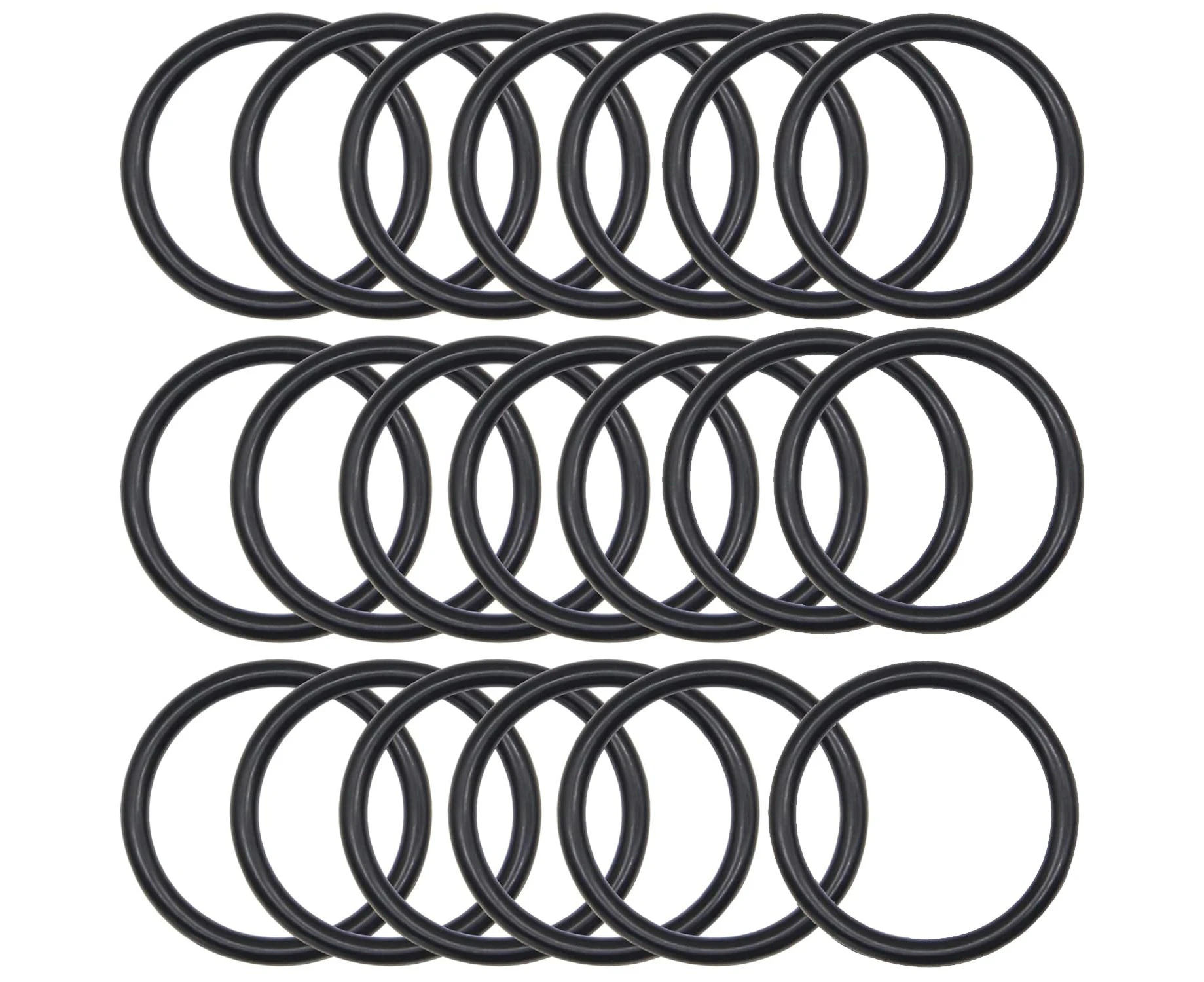 Taicols Rubber O Rings, 20 Pcs Nitrile Rubber O Rings, Sink Plug O-Ring Sealing Gaskets, Sink Waste Basin Plug Ring Rubber O Rings Rubber Gasket O-Ring Spa