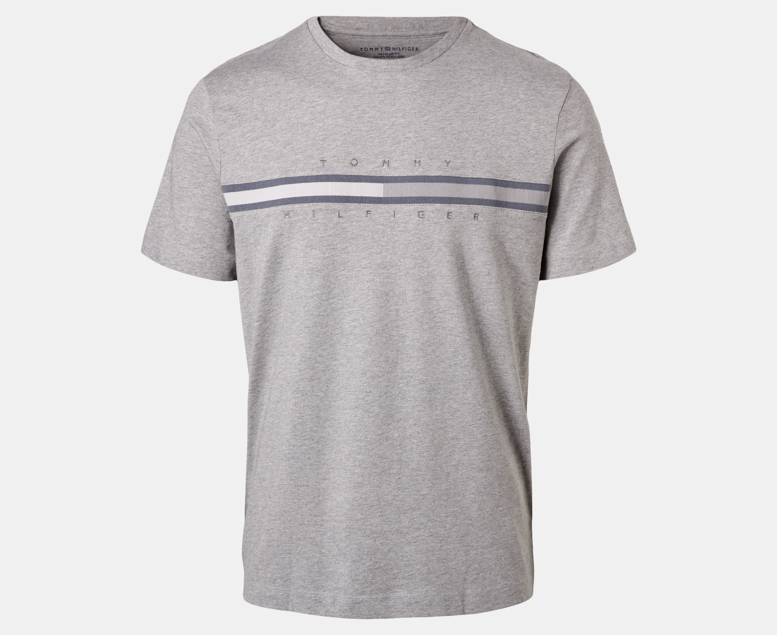 Tommy Hilfiger Men's Tonal Tino Tee / T-Shirt / Tshirt - Grey Heather