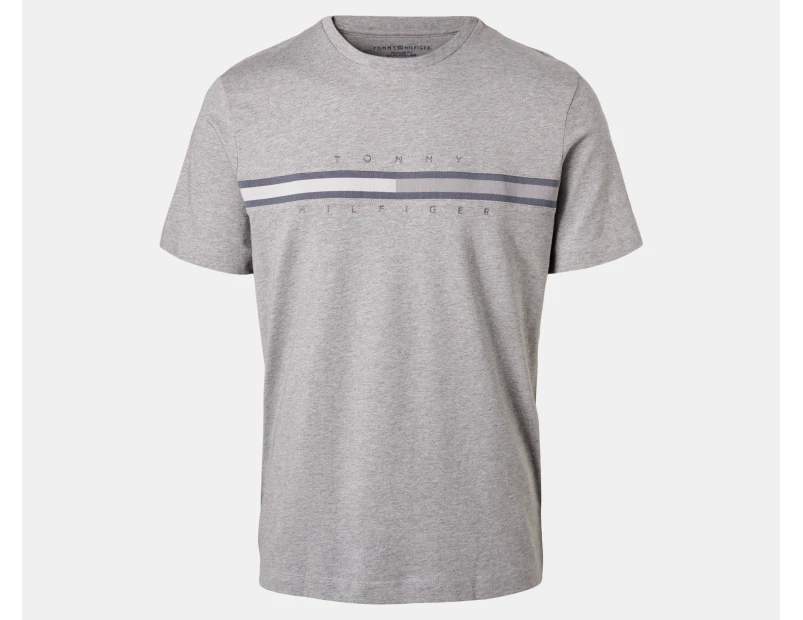 Tommy Hilfiger Men's Tonal Tino Tee / T-Shirt / Tshirt - Grey Heather