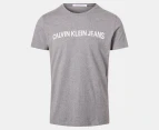 Calvin Klein Jeans Men's DC Core Institutional Logo Tee / T-Shirt / Tshirt - Grey Heather