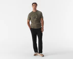 Calvin Klein Jeans Men's Monogram Circle Logo Tee / T-Shirt / Tshirt - Dusty Olive