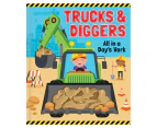 Trucks & Diggers Peek Through Hardcover Picture Book