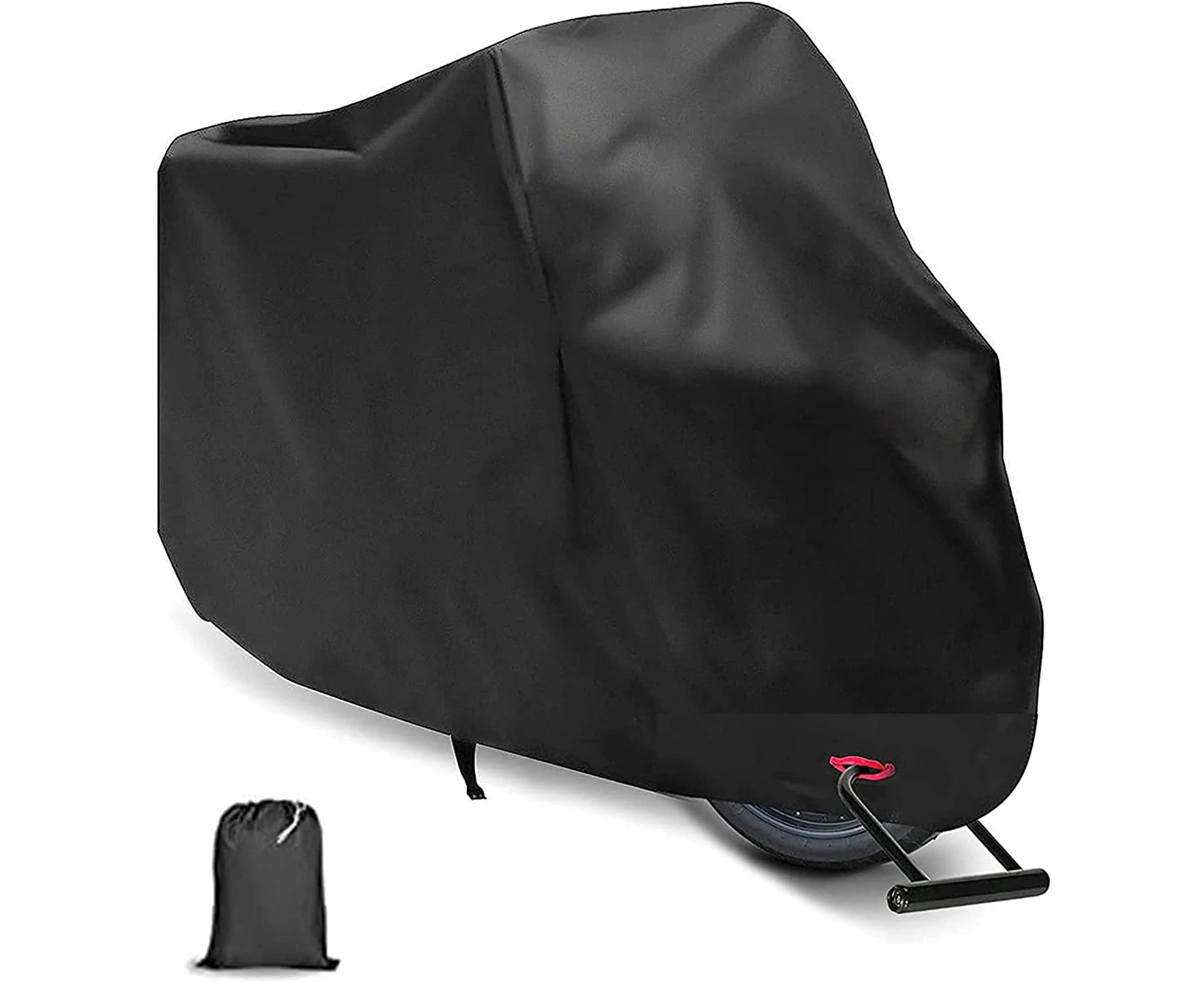 Motor Bike Cover, H HOME-MART Motorcycle Cover Waterproof Outdoor, Fits up to 87"/220cm, Motorbike Cover Oxford with Lock Holes, PU Coating, Elastic Hems a