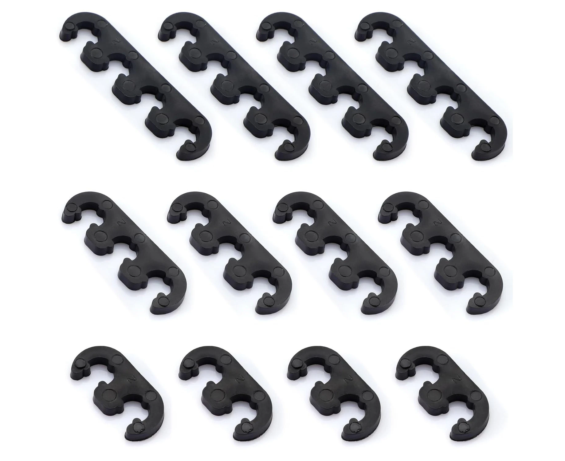 Krimocy Spark Plug Wire Separator 12pcs 7mm 8mm Spark Plug Wire Holder Black Wire Loom