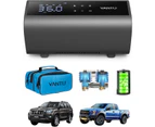 YANTU Dual Cylinder 2X Inflation,Cordless Tyre Inflator Air Compressor with 8.3-Inch Large Digital Screen,Electric 12V Car tyre Pump for Car Tire,Auto Shut