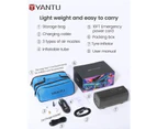 YANTU Dual Cylinder 2X Inflation,Cordless Tyre Inflator Air Compressor with 8.3-Inch Large Digital Screen,Electric 12V Car tyre Pump for Car Tire,Auto Shut