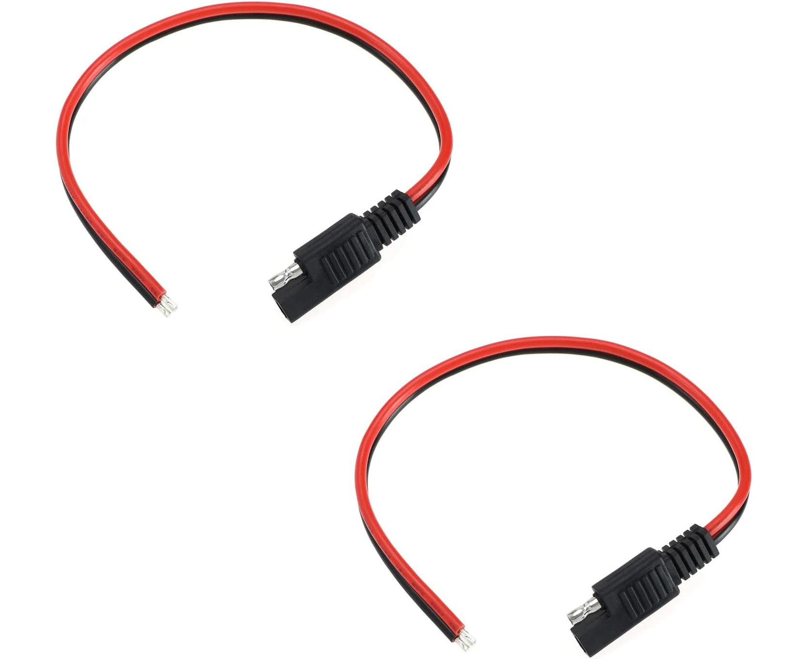 ECSiNG 2PCS 14AWG SAE Connector Cable SAE Quick Connector Disconnect Plug SAE Automotive Extension Cable Solar Panel Cable for Motorcycles Trucks Cars