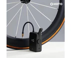 HOTO Tire Inflator Portable Air Compressor, 150 PSI Tire Inflator, Digital Display，Emergency LED Light for Bicycle, E-Bike, Car, Ball, Motorbike