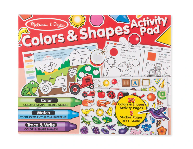 Melissa & Doug Colours & Shapes Activity Pad