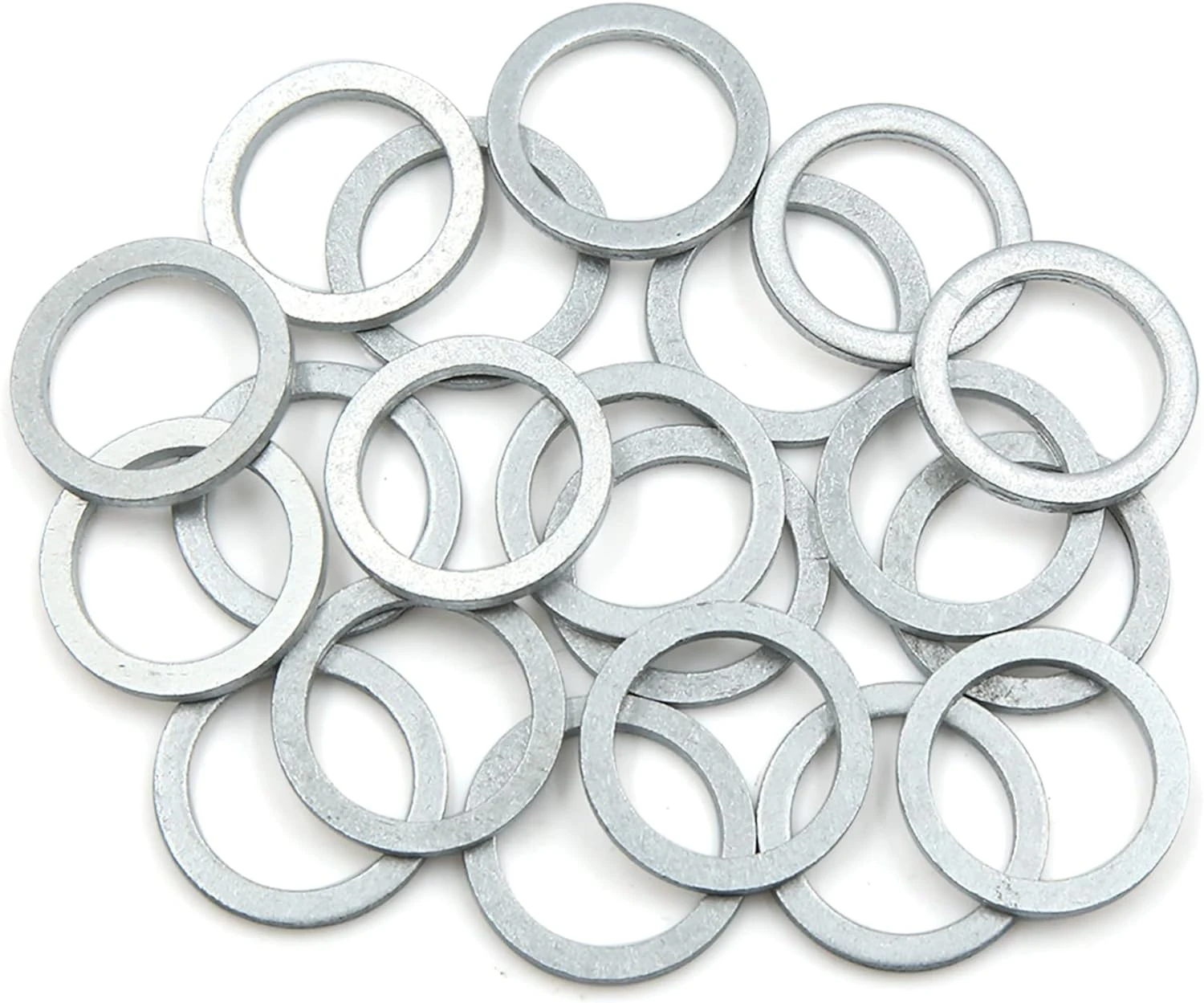 X AUTOHAUX 20pcs Engine Oil Crush Washers Drain Plug Gaskets 18mm ID. 23.9mm OD. for Car